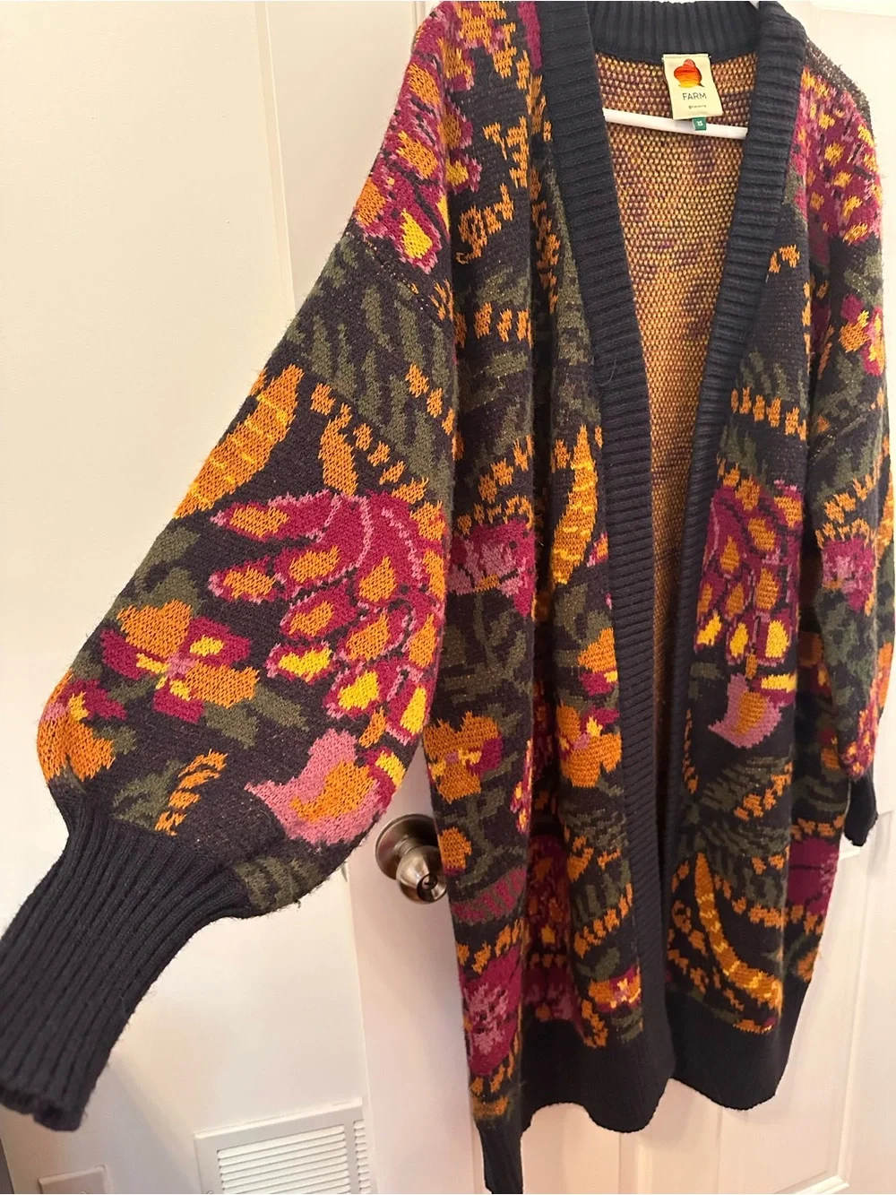 FARM Rio Oversized Open-Front Cardigan - Picture 2 of 7